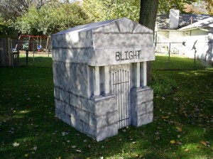 The finished crypt