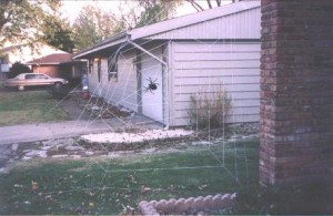 Giant hand woven spide web