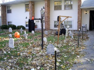 Some poor soul ended up hanging around out front