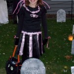 Sabrina and her tombstone