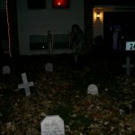 The graveyard, by night