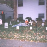 My sister Kerri in the Graveyard