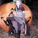Sabrina with the giant pumpkin